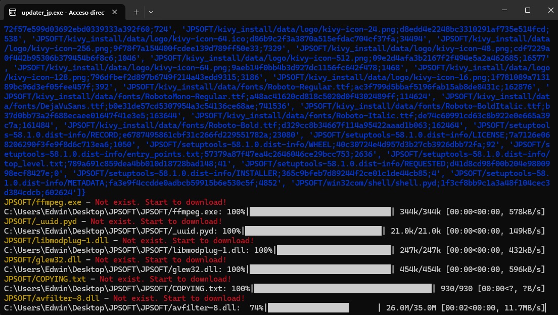 updater executed