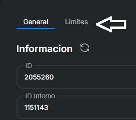 Configuración usuarios/ example/ limit